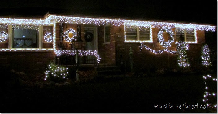 Hanging Christmas Lights - Rustic & Refined